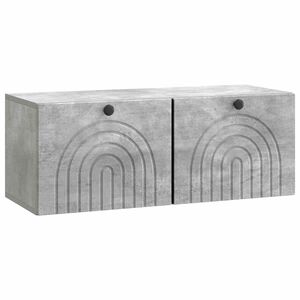 vidaXL V&auml;ggmonterad TV-b&auml;nk V&auml;ggmonterad Betonggr&aring; 78,5 x 31 x 30 cm