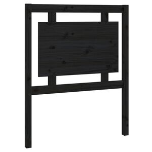vidaXL S&auml;nggavel svart 80,5x4x100 cm massiv furu