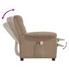 vidaXL Elektrisk massagefåtölj taupe mikrofibertyg