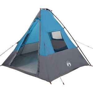 vidaXL Tipi T&auml;lt 6-personers Vattent&aring;lig Bl&aring; taffeta
