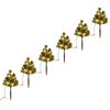 vidaXL Julgranar f&ouml;r tr&auml;dg&aring;rdsg&aring;ng 6 st varmvit LED 45 cm PVC