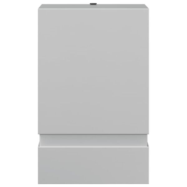 vidaXL Utomhusvägglampa 2 st silver rostfritt stål