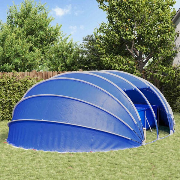vidaXL Poolt&auml;lt Dome Bl&aring; 640 x 432 x 205 cm