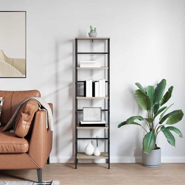 vidaXL Hyllsystem Sonoma-ek 40 x 29,5 x 149 cm Konstruerat tr&auml;