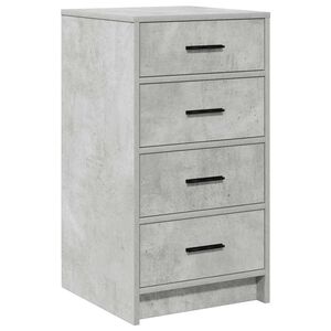 vidaXL Sideboard med l&aring;da Betonggr&aring; 40 x 41 x 75 cm Konstruerat tr&auml;