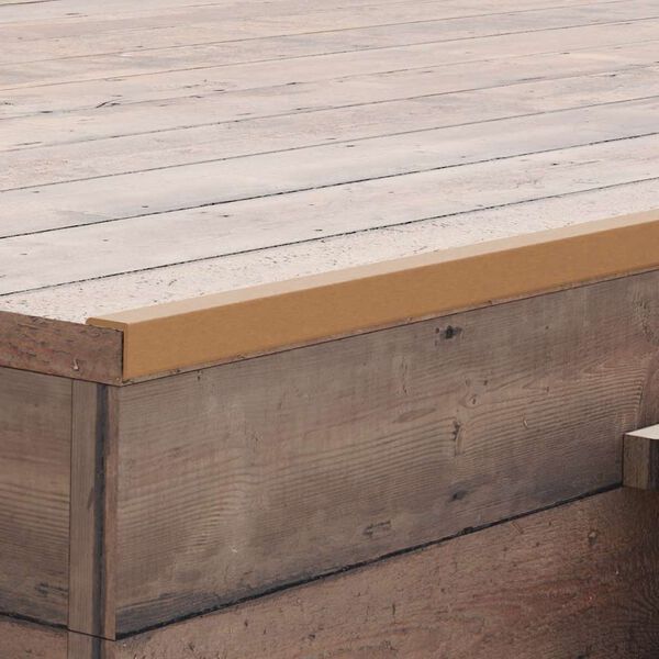 vidaXL Ytterh&ouml;rnlist 5 st WPC 170 cm teakf&auml;rg