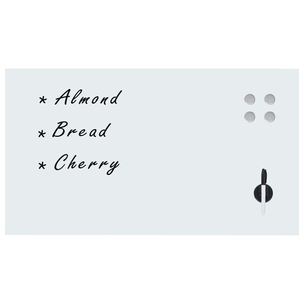 vidaXL Magnetisk glastavla väggmonterad 120x60 cm