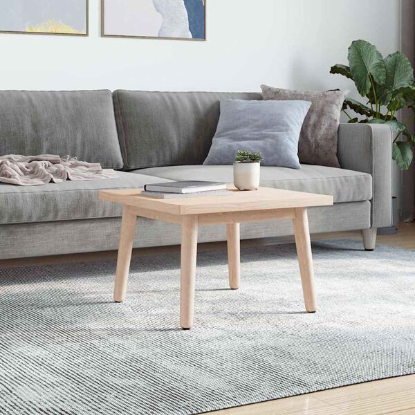 vidaXL Bordsskiva 60x60x2,5 cm massiv furu fyrkantig