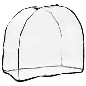 vidaXL Djur barnvagnsoverdrag Transparent 66 x 35 x 59 cm PVC