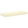 vidaXL Utomhus sitskudde Kr&auml;m 115 x 40 x 8 cm 100% Polyester
