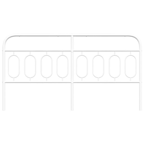 vidaXL Ers&auml;ttningsgavel metall vit 193 cm