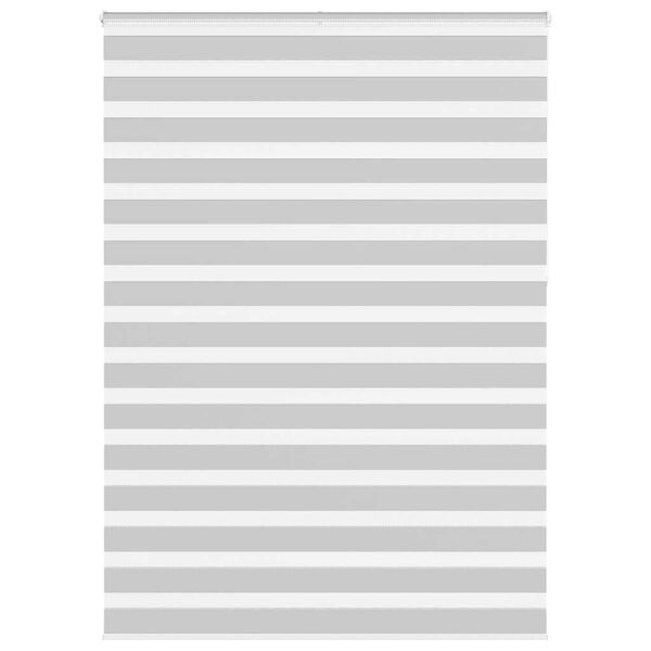 vidaXL Rullgardin zebra ljusgr&aring; 160x230 cm tyg bredd 155,9cm polyester