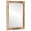 vidaXL Spegel V&auml;ggmonterad Brun och svart 70 x 50 x 3 cm Glas