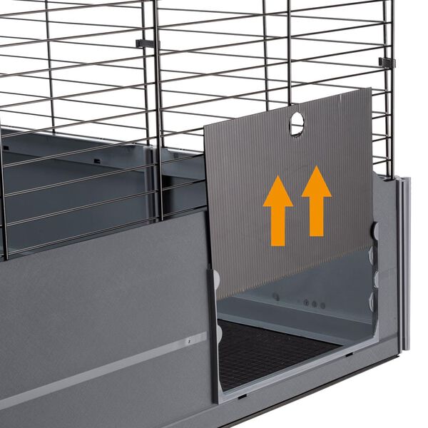 Ferplast Marsvinsbur Multipla Open 107,5x72x50 cm svart