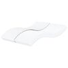 vidaXL Skummadrass vit 200x220 cm h&aring;rdhet H2 H3