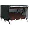 vidaXL Skydd f&ouml;r utomhusgunga Svart 250 x 250 x 160 cm 420D Oxford Tyg