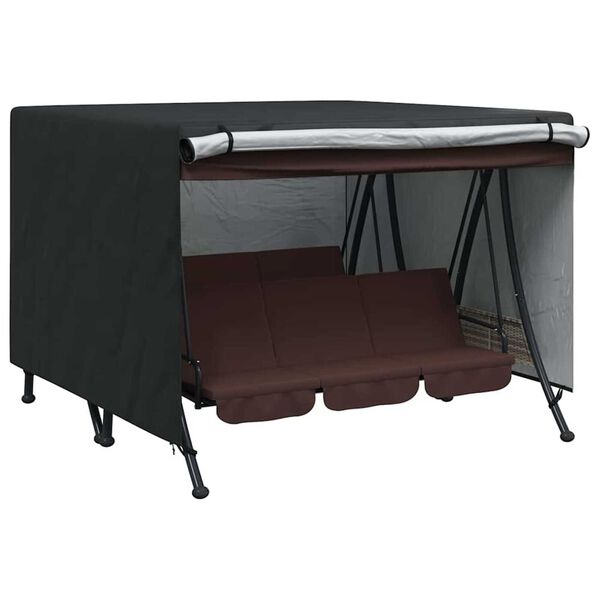vidaXL Skydd f&ouml;r utomhusgunga Svart 250 x 250 x 160 cm 420D Oxford Tyg