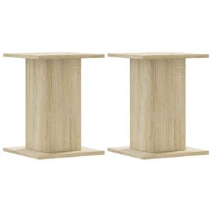 vidaXL V&auml;xtst&auml;ll 2 st sonoma-ek 30x30x40 cm konstruerat tr&auml;
