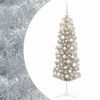 vidaXL Smal konstgjord julgran med julkulor 150 cm 150 LED-lampor