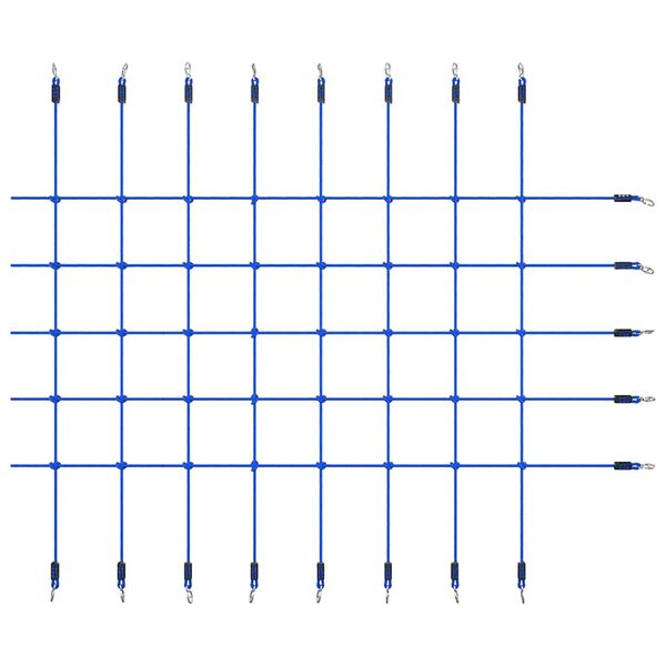 vidaXL Klätternät 200x150 cm blå