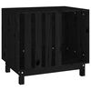 vidaXL Hundkoja svart 70x50x62 massiv furu