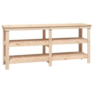 vidaXL Arbetsb&auml;nk 181x50x80 cm massiv furu