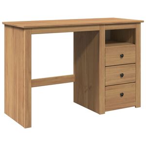 vidaXL Skrivbord PANAMA 112x45x75 cm massiv furu
