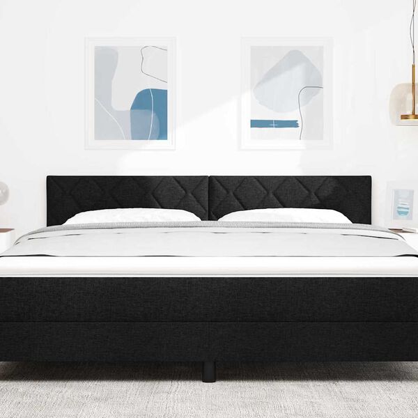 vidaXL Huvudgavel med huvudgavel Svart 180 cm Konstläder