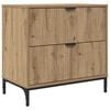 vidaXL S&auml;ngbord artisan ek 63.5 x 36 x 61 cm Konstruerat tr&auml;