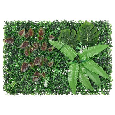  vidaXL Konstväxt växtvägg 6 st grön 40x60 cm
