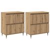 vidaXL F&ouml;rvaringssk&aring;p 2 pcs Artisan Ek 60 x 35 x 70 cm