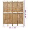 vidaXL Rumsavdelare 4 paneler bambu 160x180 cm