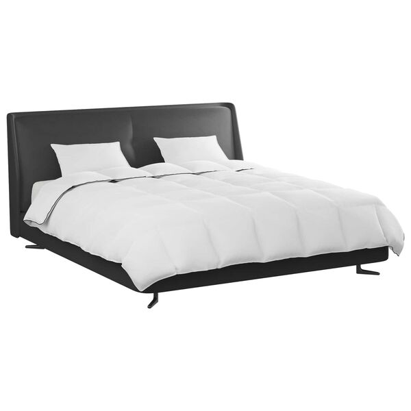 vidaXL Vinter T&auml;cke med kudde 3 pcs Vit Dunfj&auml;der