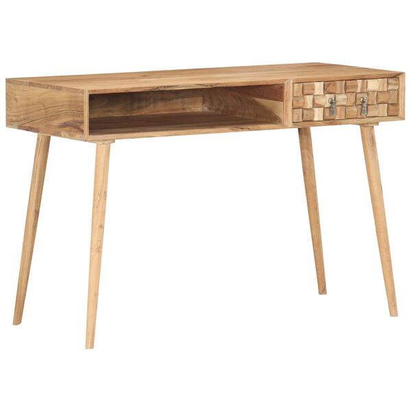 vidaXL Skrivbord 115x50x76 cm massivt akaciatr&auml;