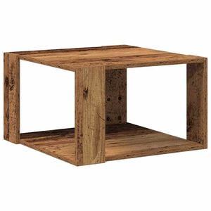 vidaXL Kaffeebord Gammalt tr&auml; 51,5 x 51,5 x 30 cm Konstruerat tr&auml;