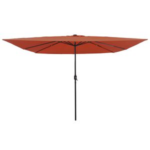 vidaXL Tr&auml;dg&aring;rdsparasol Terracotta 295 x 295 x 245 cm