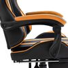 vidaXL Gamingstol med fotst&ouml;d orange konstl&auml;der