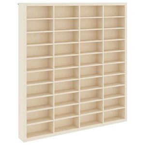vidaXL V&auml;ggdisplay V&auml;ggmonterat Beige 40 x 4,5 x 43 cm Konstruerat tr&auml;