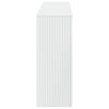 vidaXL Konsolbord Randig H&ouml;gblank Vit 155 x 29 x 74 cm Konstruerat tr&auml;