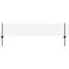 vidaXL Svetsat tr&aring;dg&auml;rd med stolpe 10 x 0,4 m (B x H) PVC-belagda st&aring;l