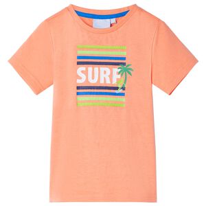 T-shirt f&ouml;r barn neonorange 128