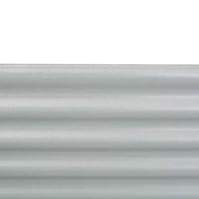 vidaXL Odlingslåda upphöjd galvaniserat stål 160x80x44 cm silver