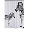 RIDDER Duschdraperi Zebra 180x200 cm