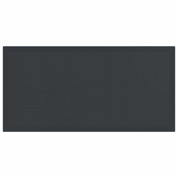 vidaXL Tr&auml;dg&aring;rdsm&ouml;belset 7 pcs Antracit Polypropylen