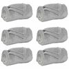 vidaXL Filtar 6 st Gr&aring; 150 x 200 cm 4.68 kg Fleece