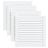 vidaXL Sk&aring;pluckor lamelldesign 4 st vit 39,5x39,4 cm massiv furu