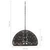 vidaXL Taklampa industriell kugghjulsdesign 65 cm E27