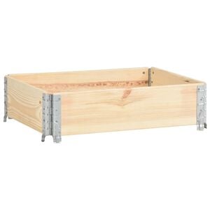 vidaXL Pallkrage 60x80 cm massiv furu