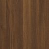 vidaXL Bokhylla/TV-bänk 3 delar set Brun ek 180x30x180 cm