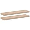 vidaXL Sv&auml;vande hyllor 2 st 90x23,5x4 cm konstruerat tr&auml;